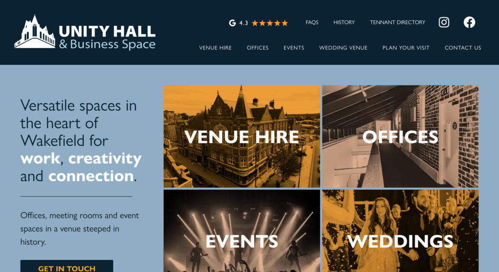 Unity Hall Website